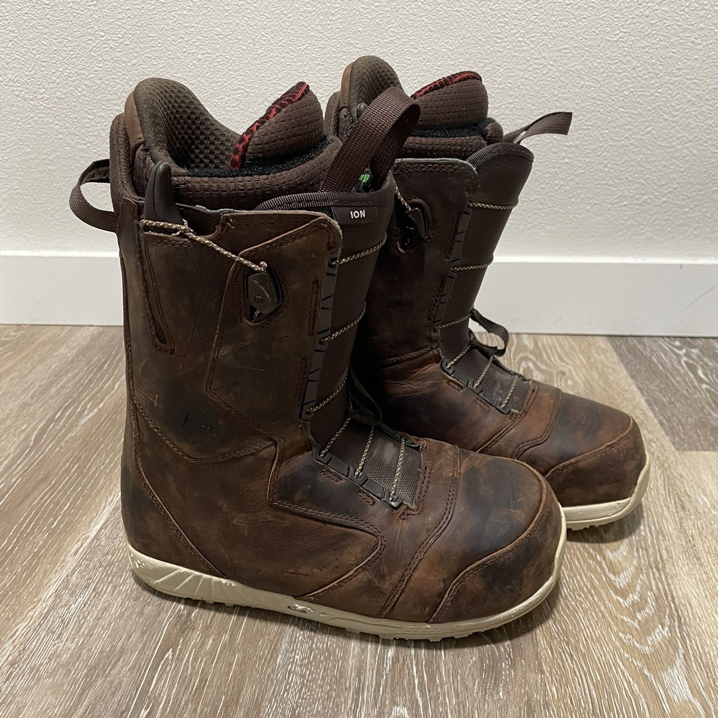 スノーボード BURTON ION LEATHER REDWING 26.5 Red Wing