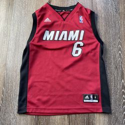 Kids Adidas Miami Heat Lebron James Jersey 