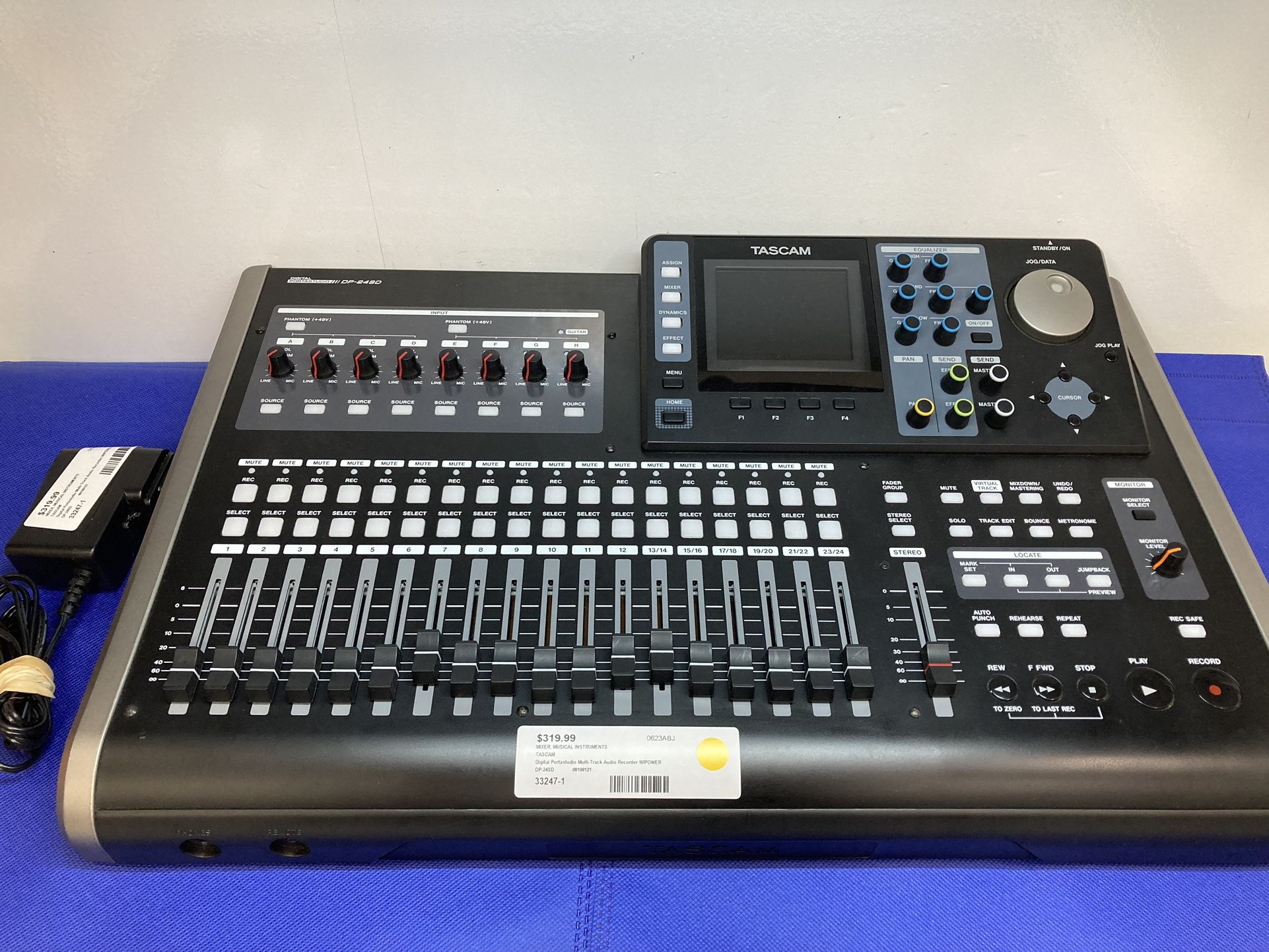 Tascam DP-24SD Digital Portastudio Multi-Track Audio Recorder w/power