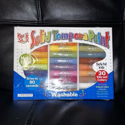 The Pencil Grip Kwik Stix Tempera Paints, Paint Pens, Super Quick Drying, 30