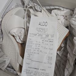 Aldo Women White Wedges