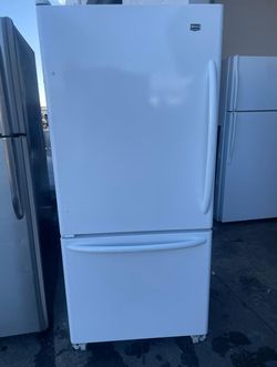 Maytag Bottom Freezer White Refrigerator
