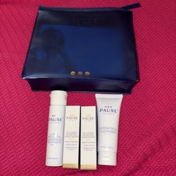 Pause Well-Aging Limited Edition Pause Discovery Kit 4 Pieces & Travel Bag NIB