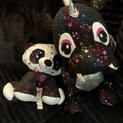 Galaxy Plushies – Panda & Dragon Unicorn ✨