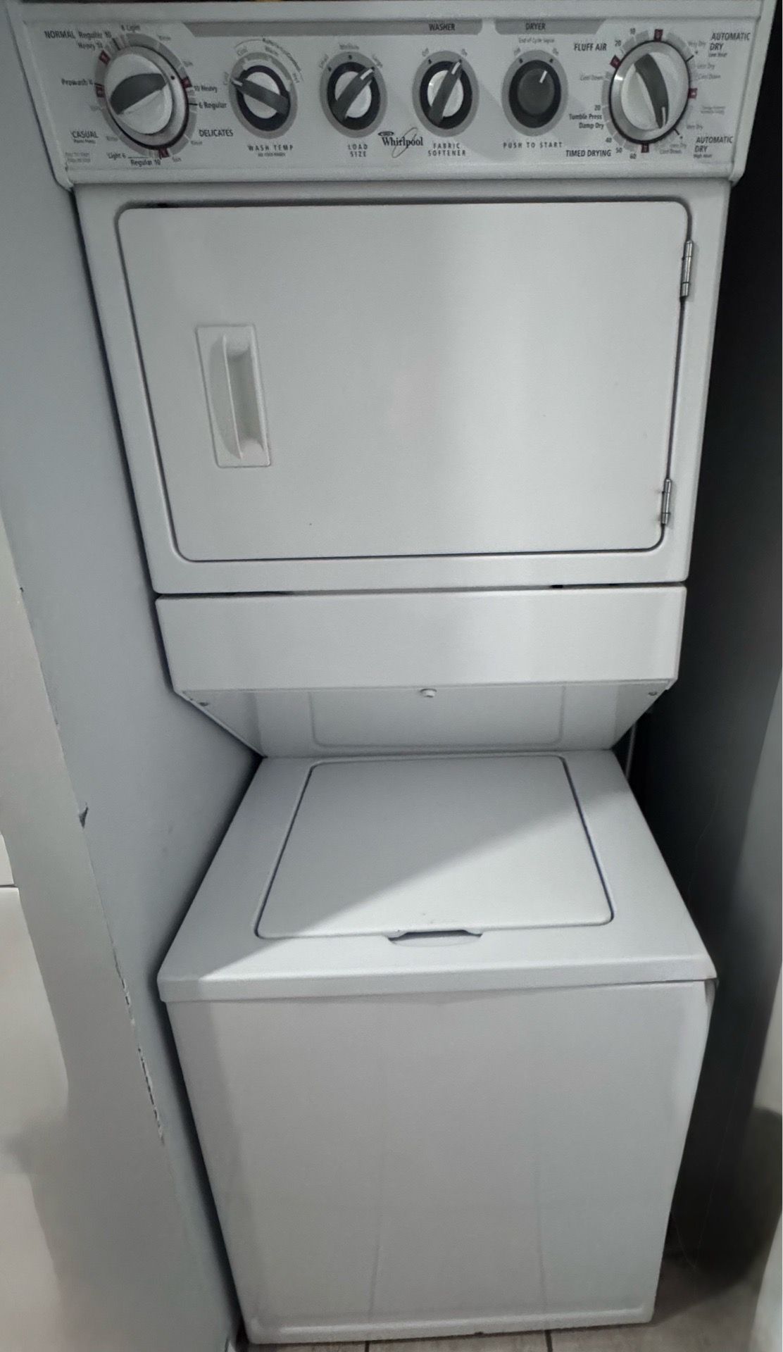 Whirpool washer and dryer combo