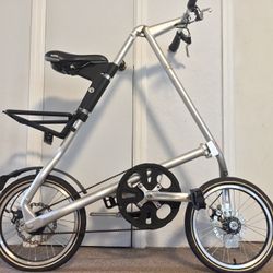 Strida Folding Bike Silver with bent fork(can be repaired.