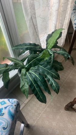 Large Artificial Tropical Plant in Pot