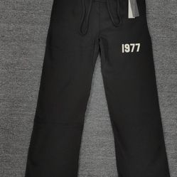 Black Open Leg Sweatpants 1977