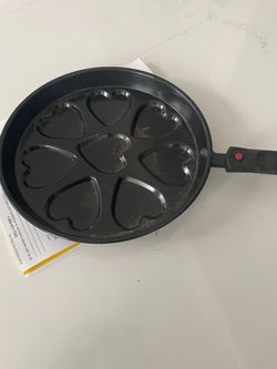 Love heart pancakes griddle