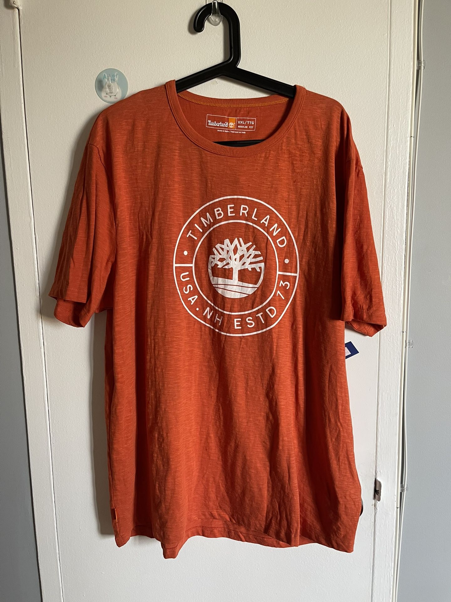 Timberland Orange Short Sleeve Tee. New. Size 2xl / xxl