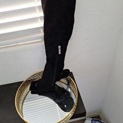 Open Toe Knee High Boot