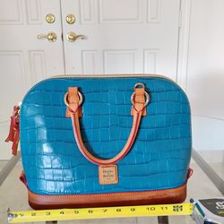Dooney and Bourke Satchel Teal Bag Purse