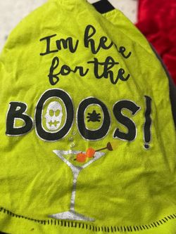 Halloween Graphic Tee I'm Here for the Boos dog tee