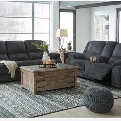 Draycoll Slate Power Reclining Living Room Set ( sectional couch sofa loveseat options