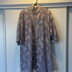 Sheer Purple Gray Robe