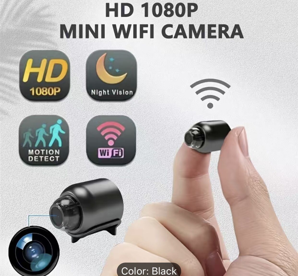 New In Box Upgraded HD 1080P Mini smart Wifi Camera Night Vision Motion Detection Alarm Micro,Remote Wireless Camcorder Video Surveillance Portable 2.