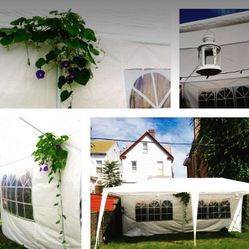 Mighty Strong Tent 💪🏼✨ 175 each King Size 👑4 pack of tents 🎶 seats 130 people for 600 👑Event Garden Party Wedding 10x20 ea with Removable Sidewal