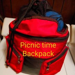 #601... Picnic Time Backpack