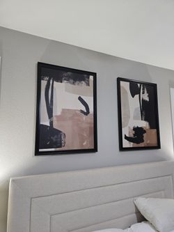 Brand New Large Canvas Painting With Black Frane