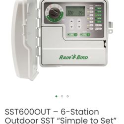 Rain Bird Indoor/ Outdoor 6 Station Irrigation Timer Model SST-600