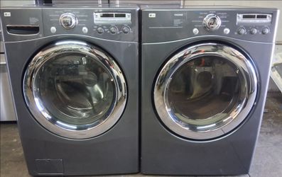 LG Super Capacity front loading washer and dryer, like new