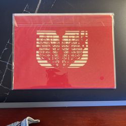 Pop Up Card ———-&)&$.   ——  Red —— Swaying Tree An Idea Of Fun