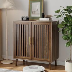 Buffet Cabinet with Storage Walnut