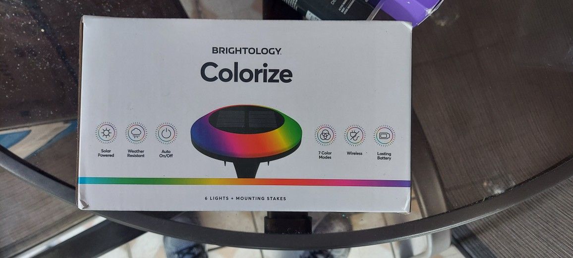 Colorize Walkway Patio Solar LED Lights