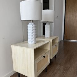 Nightstands + Lamps