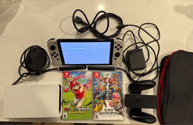 Nintendo Switch OLED Bundle with Games and Accessories