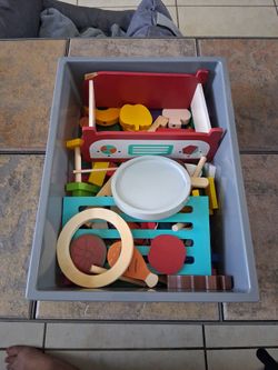 Wooden Kids Toy Lot Mixed Set