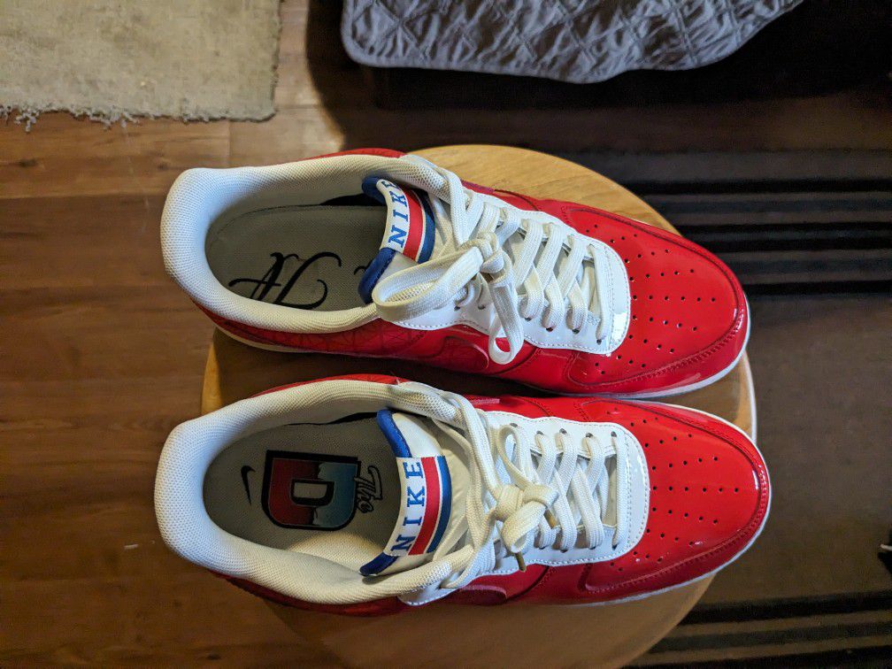 Nike Air Force 1 Detroit Pistons 89 Champs Red Sneaker 