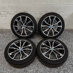 20" Staggered OEM BMW X3 X4 Wheels Rims Set of 4 19x9&20x11 5x112 + Tires