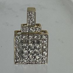 Square Diamond Pendant