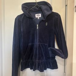 Cute Juicy Couture Velvet Zip Up Hoodie sz. S 