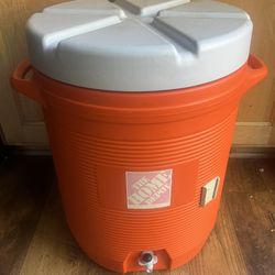 The Home Depot 10 Gal Orange Water Cooler