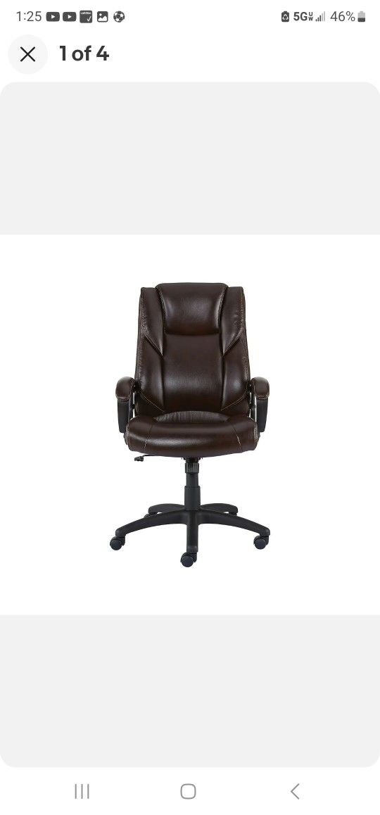 Staples Kelburne Luxura Office Chair Brown 50870