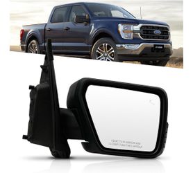 Passenger Side Mirror for Ford F150 2021-2024, Heated, with Blind Spot Detection,Puddle light
