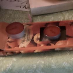 Pumpkin scented votive candles, never been lit - New