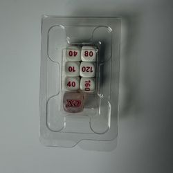 Pokémon TCG Damage Counter Dice Set - Scarlet & Violet—White Flare ETB Exclusive - New