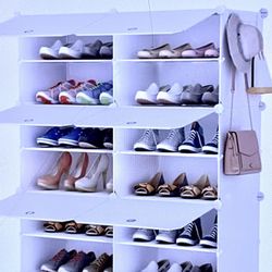 HOOBRO Shoe Rack, 6 Cubes Shoe Organizer