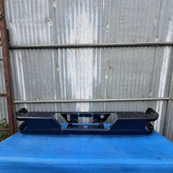2019 2020 2021 2022 2023 GMC Sierra 1500 / Chevrolet Silverado 1500 Rear Metal Bumper Dark Blue OEM (ORIGINAL)