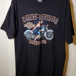 HARLEY DAVIDSON HUTCHINS YUCCA VALLEY CALIFORNIA T-SHIRT MEN'S SIZE LARGE