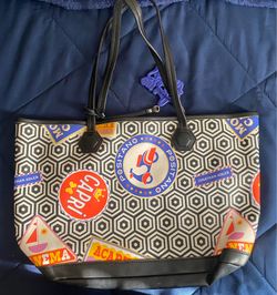Jonathan Adler Designer Tote Bag + Matching Charm –