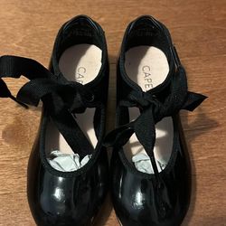 Toddler Black Tap Shoes 