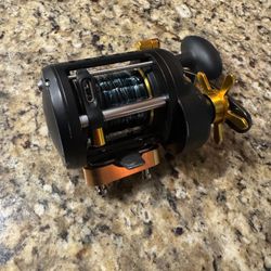 Penn Fathom 25 Star Drag Left Hand Level Wind Fishing Reel. 