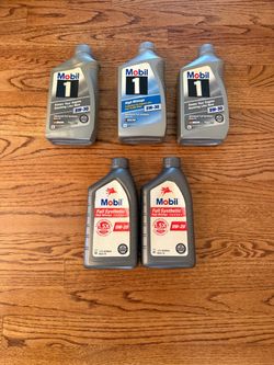 Five Quarts of ExxonMobile Synthetic Motor Oil