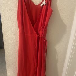 Red Wrap Dress