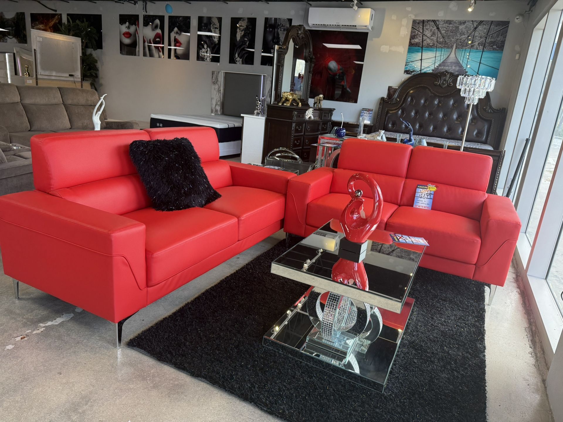 Come In This 4th Of July And Get This 2 Pc Sofa And For Only $599 Also Comes In Black White And Grey