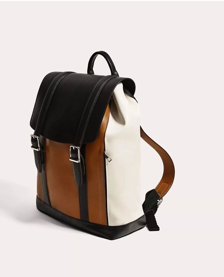 Zara leather backpack